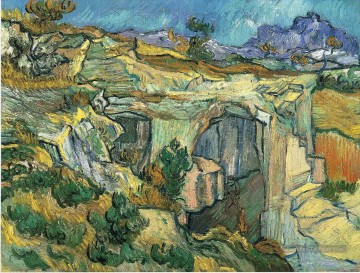 Entrée d’une carrière près de Saint Remy Vincent van Gogh Peinture à l'huile